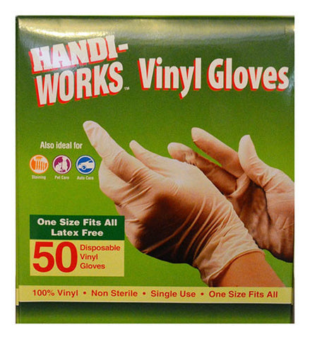 Handi-Works™ 50 count Disposable Vinyl "Latex Free"